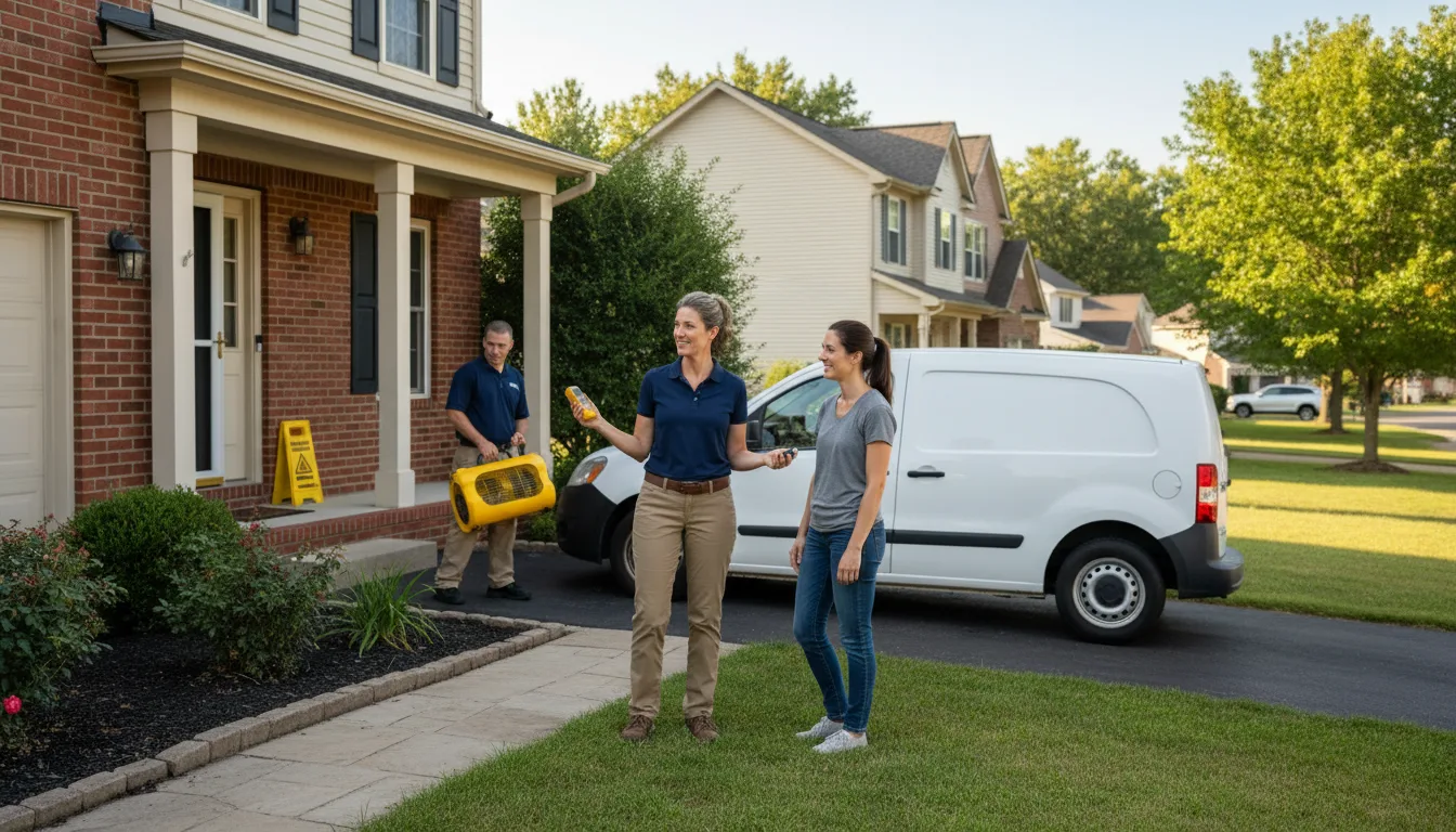 Residential water damage restoration in Normalville, PA